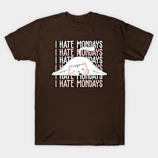 I hate mondays cute cat T-Shirt